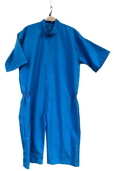 Devi Special Design Short Sleeve Back Zipper Patient Care Jumpsuit - MEDIUM SIZE