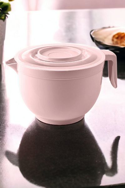 Melkan Home Mixing Bowl & Mixer Bowl Mixer Bowl with Lid 3 Liter Whisking Bowl Powder