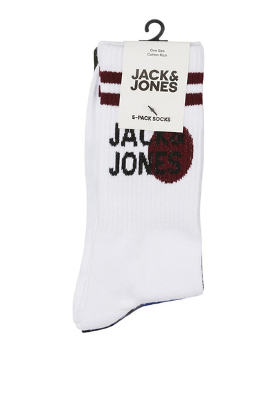 Jack & Jones Бели мъжки чорапи - Модел код: 12234516