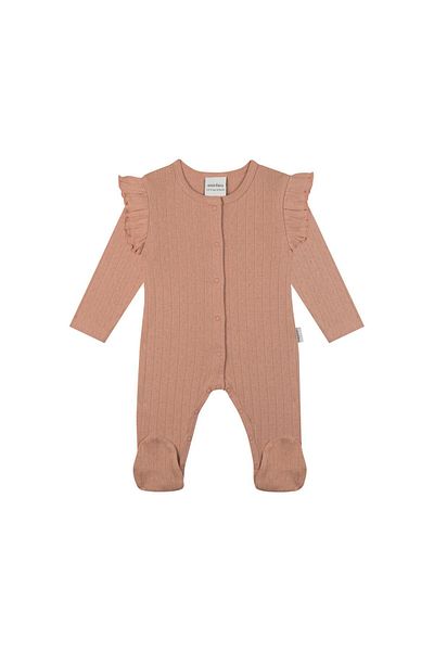 Antebies Jacquard Classic Jumpsuit with Booties - Ruffle