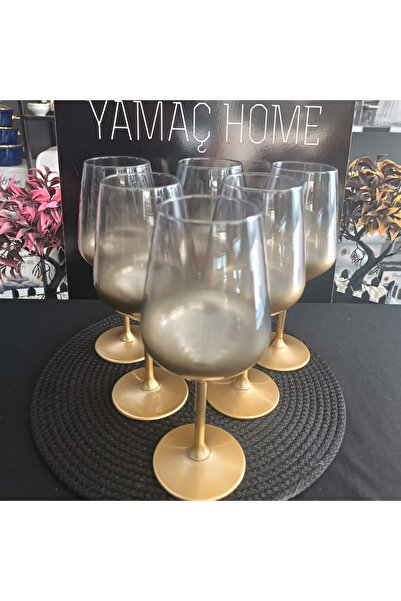 Yamaç Home Glow 6'lı Su Kadehi Seti Füme 490 Cc TYC00160008339