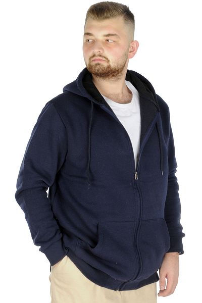 ModeXL Mode Xl Ανδρικό φούτερ με φερμουάρ Recycle B20533 Navy Blue