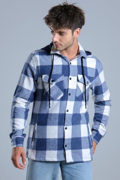 ByTrend Знімний капюшон з кишенями, зимовий сорочка лісоруба MAR4170