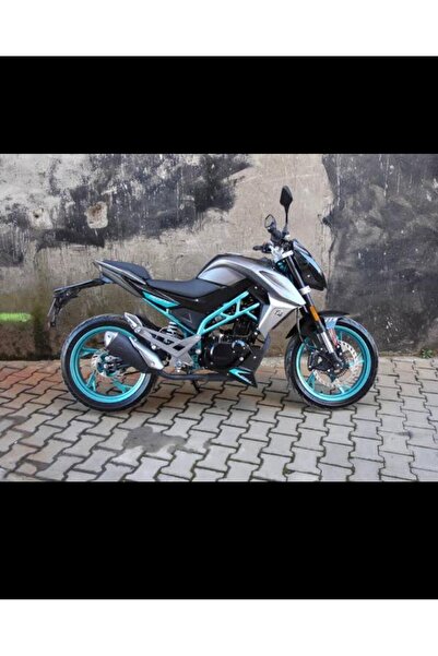 MOTOSEPETİM CF MOTO 150 NK YAZILI JANT ŞERİDİ KIRMIZI STİCKER