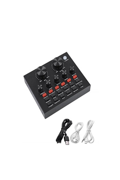 HEJARON m800 V8 Plus Ses Kartlı Stüdyo Kayıt Youtuber Mikrofonu Seti BM800 V8 plus mic full set