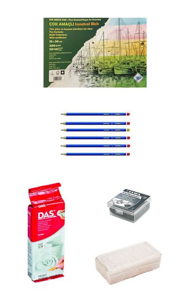 GLANCE Art Liva Painting Book with Background Cardboard 35x50 200 Gr.20+10 Yp Das 250 Gr Artistic Set