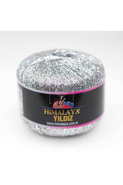 Himalaya Αστέρι / Ασημί Glitter Sequin / 58101