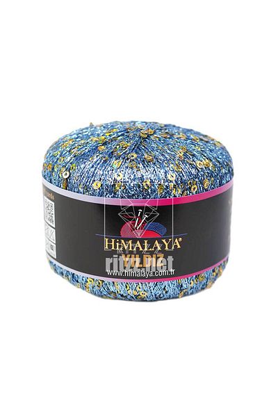 Himalaya Star 58116 Μπλε Glitter Χρυσή παγιέτα
