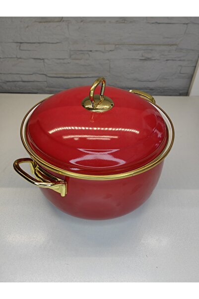 ALANYA HOME DECOR INDUCTION ENAMEL PAN INDUCTION ENAMEL POT 20X13 CM 4 LT