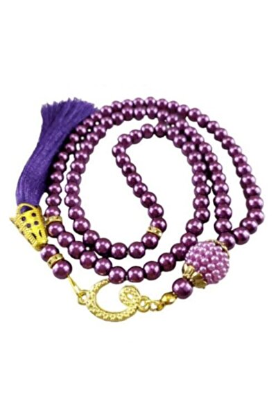 SİNA HEDİYELİK Pearl Prayer Beads 99 Purple