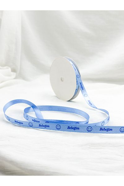 E Elmas Baby Patterned Satin Ribbon (10meter 1cm)