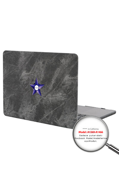 Mcstorey Macbook Air Kılıf 13inç (ESKİ USB'Lİ MODEL 2010-2017) A1369 A1466 Ile Uyumlu Fabric01