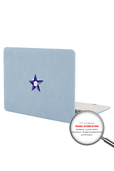 Mcstorey Macbook Air Kılıf 13inç Kumaş Kaplama (ESKİ USB'Lİ MODEL 2010-2017) A1369 A1466 Ile Uyumlu Goat01