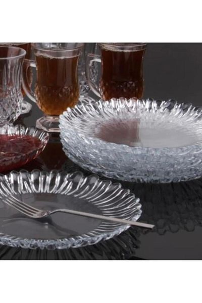 Paşabahçe Aurora 6-Piece Cake Plate 20cm 10512