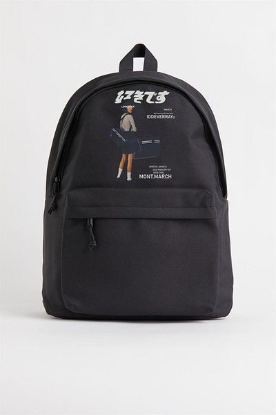 Touz Iddeverray Printed Unisex Backpack - Blunt Blunt March