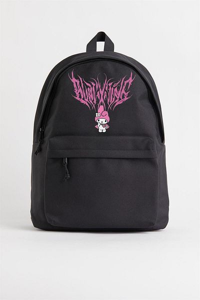 Touz Moda dompuleri moda Melody Pink Printed Unisex Backpack