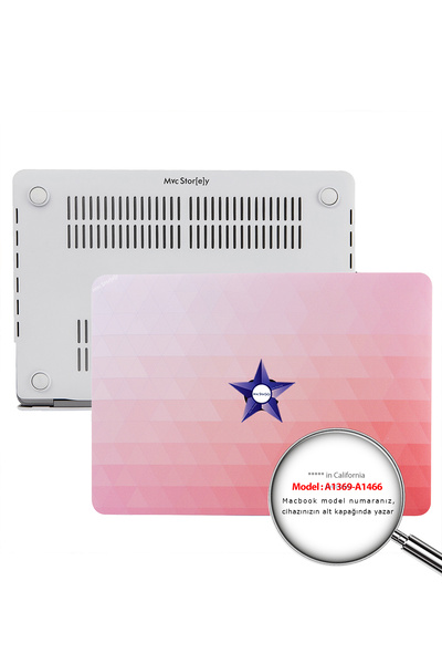 Mcstorey Macbook Air Kılıf 13 Inç Paint02 (ESKİ USB'Lİ MODEL 2010-2017) A1369 A1466 Ile Uyumlu