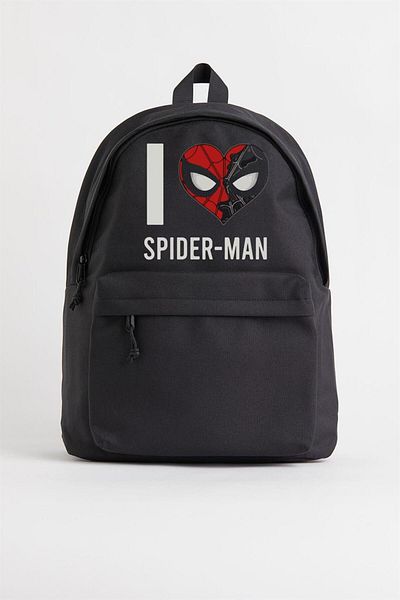Touz Kut Kut I Love Spider-Man Printed Unisex Backpack