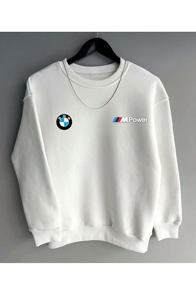 NewCabin Νέα σεζόν Unisex φούτερ με στάμπα με 3 κλωστές, βαμβακερό πάχος Mpower
