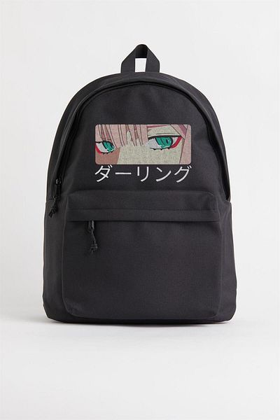 Touz Küt Küt Zero Two Eyes Printed Unisex Backpack