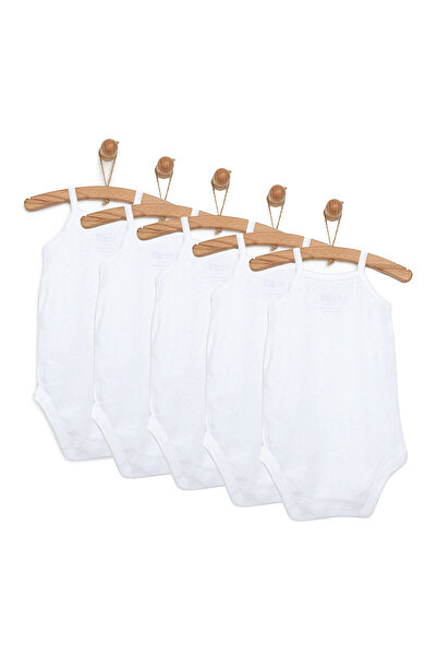 ebebek Hello Baby HelloBaby 5li Beyaz İp Askılı Body Seti Unisex