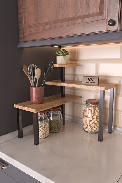 Hediyeler Kapında Tezgah Üstü Mutfak Düzenleyici Organizer Baharatlık Erzak K...