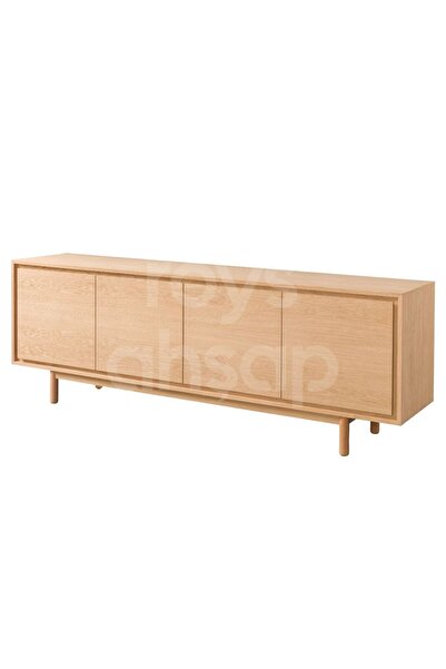 ROYS AHŞAP Roys Ahşap 4157 Masif Ham 220 Cm Abelya Meşe Kaplama Konsol