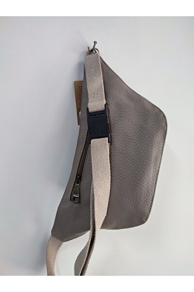 Street Bag Burgundy Leather Waist Bag 3 Compartment Waist Bag Unisex Colorful Shoulder and Waist Bag