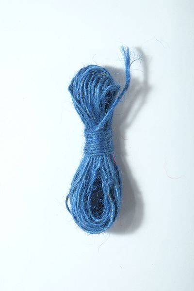 Eskişehir hobi sanat 5 metri culoare albastră frânghie de iută nealunecată 1,3 mm grosime frânghie de frânghie