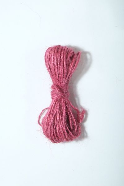 Eskişehir hobi sanat 5 μέτρα Ροζ Χρώμα Άχυρο Σχοινί από γιούτα 1,3 mm Πάχος Κορδόνι Κορδόνι Κορδόνι Κορδόνι