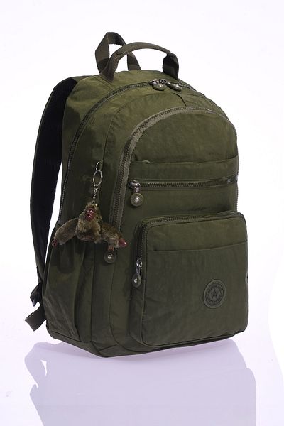 By Hakan Eba-8861 Clinker Geantă de școală Rucsac Ieșire zilnică Sport Călătorii Vacanță Compartiment multiplu Compartiment pentru laptop Verde
