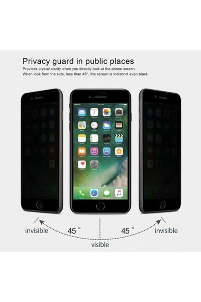Powerfox Iphone 7 Plus Gizli Hayalet 5d Tam Kaplayan Kırılmaz Cam ( Siyah)