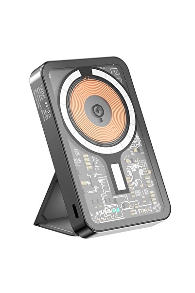 Fogy 15w Manyetik Güç Bankası 5000mah, 22.5w Pd Hızlı Cep Standlı Telefonu Şa...
