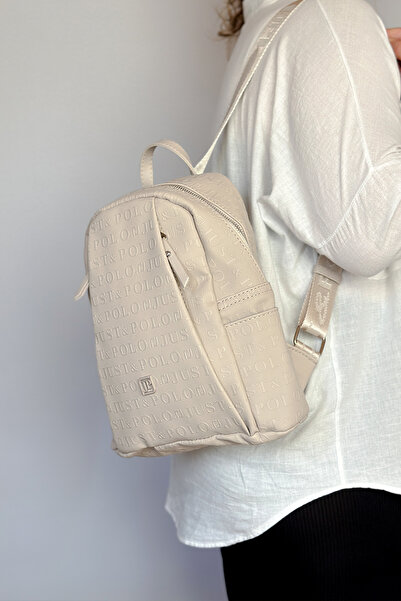 Just Polo حقيبة ظهر نسائية حجرية كبيرة الحجم مع 9 حجرات مناسبة للاستخدام اليو...