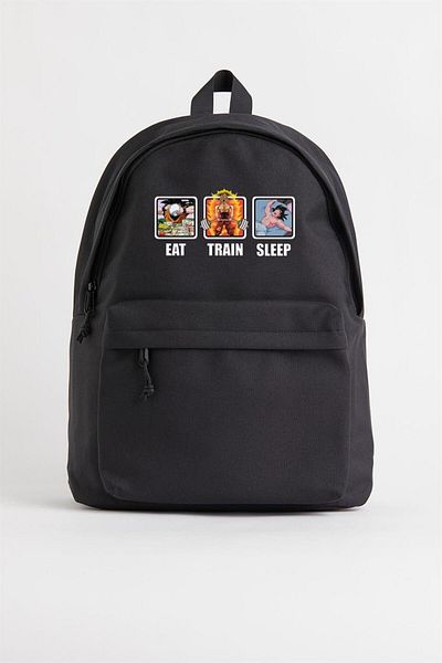 Touz Unisex σακίδιο πλάτης Blunt Blunt Eat Train Sleep Printed