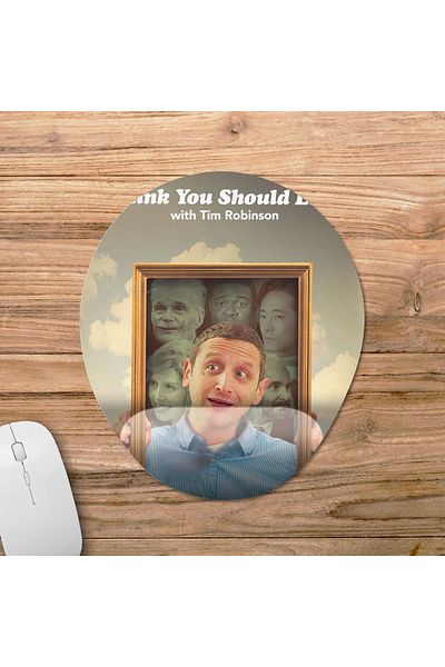 Pixxa لوحة ماوس I Think You Should Leave With Tim Robinson مع دعم المعصم - 1 بيضاوي