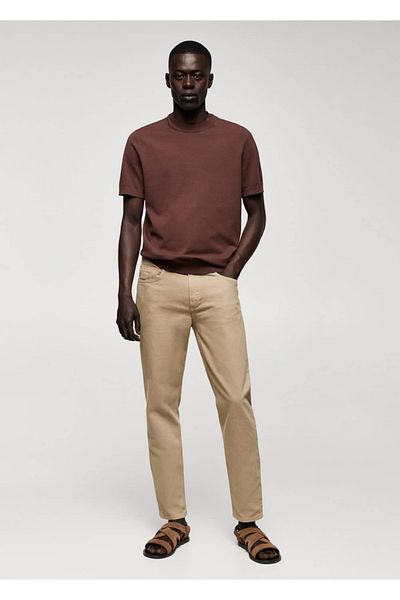 MANGO Man Ben Model Tapered Cropped Jean
