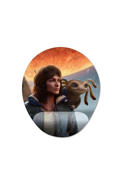 Pixxa موديل لوحة ماوس مدعومة للمعصم من Star Wars Outlaws - 2 بيضاوي