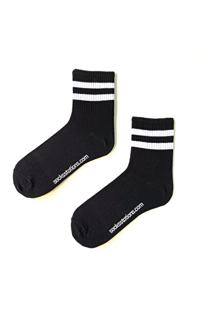 Socks Stations Комплект от 3 чифта цветни къси чорапи с райета - модели College Sock