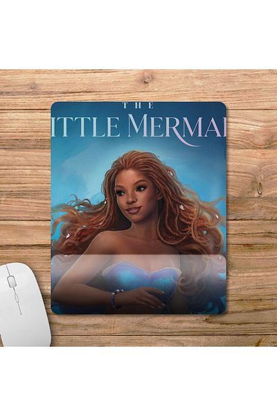 Pixxa حورية البحر الصغيرة - لوحة ماوس مدعمة للمعصم بتصميم حورية البحر الصغيرة - 2