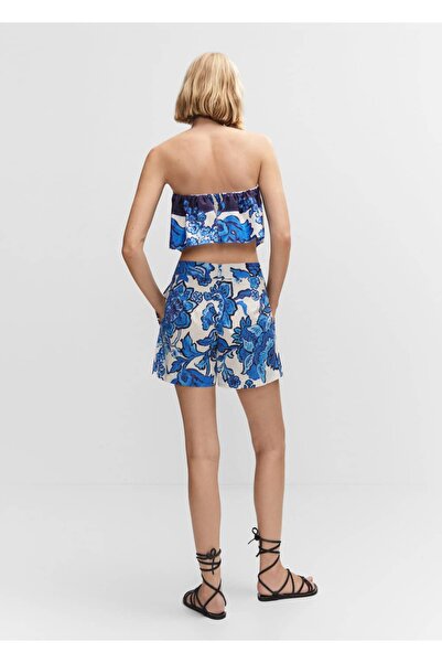 MANGO Woman Μπλούζα με λουλούδια