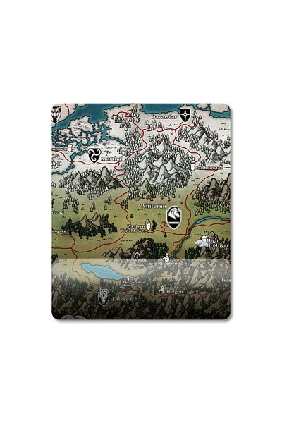 Pixxa Skyrim Map - The Elder Scrolls V: Skyrim Wrist Support Mousepad Model - 2