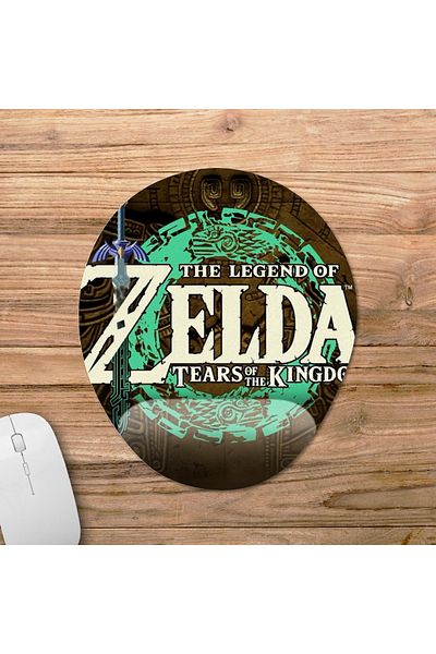Pixxa نموذج لوحة الماوس The Legend of Zelda: Tears of the Kingdom مع مسند للمعصم - 3 بيضاوي