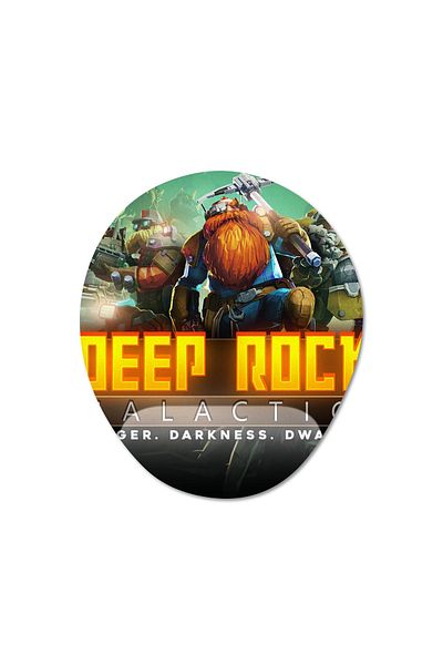 Pixxa موديل لوحة ماوس مدعومة للمعصم Deep Rock Galactic - بيضاوي واحد