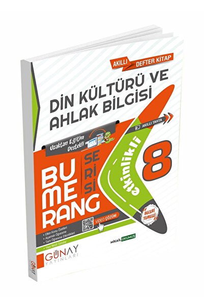 Gün&Ay Yayınları Günay Yayınları 8. Sınıf Bumerang Din Kültürü Akıllı Defter ...