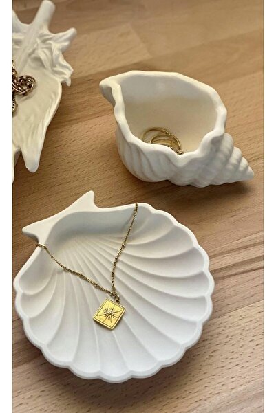 MUMELLA Deniz Kabuğu Ve Istiridye Set Beyaz 041