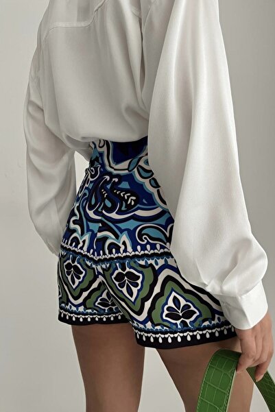 khar WAVE DESENLİ ŞORT ETEK