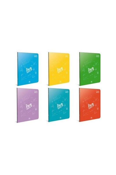 Gıpta A5 60 Yp Checked Notebook - Back Wire Stitching Plastic Cover, 12 Pack / Gıpta