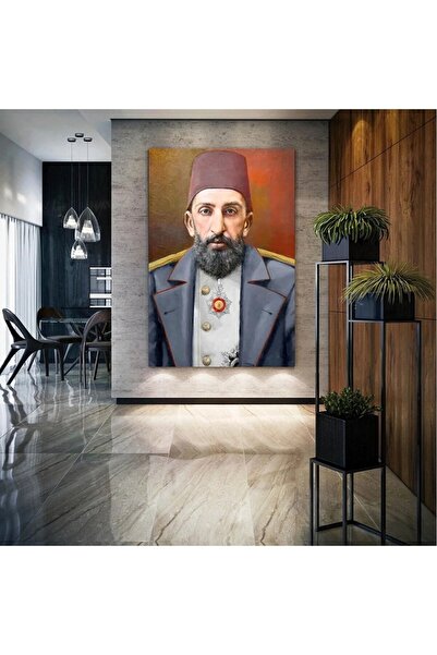 arajans Abdülhamit Han Osmanlı Padişah Dekor Kanvas Tablo ART00144
