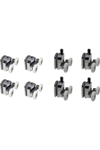SAYRA Duşakabin Tekerleği Cam Kabin Tekeri Rulman 22Mm Teker Çapı 8'li